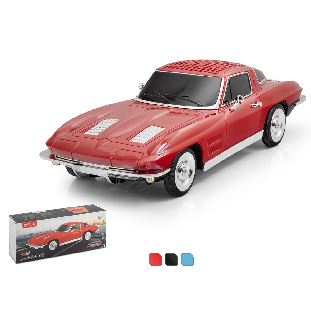 HADRON WSTER WS1969 Bluetooth Hoparlör FM Radyo 10W USB TF Klasik Spor Araba Tasarımlı