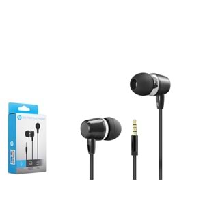 HP DHE7000BK Kablolu Kulak İçi Kulaklık Mikrofonlu 3.5mm PC Telefon Uyumlu - Siyah