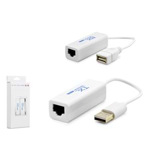 HADRON HDX1346 USB RJ45 Extender Uzatıcı Seti 200 m Beyaz