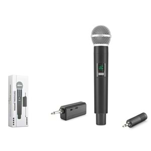 HADRON HDX2801 UHF Kablosuz Mikrofon 6.35 mm Siyah