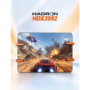 HADRON HDX3592 Tablet Oyun Kontrol Aparatı 4 Turbo Butonlu Şarjlı Siyah Turuncu