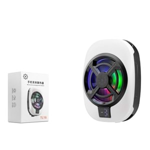 HADRON HDX4612 Manyetik Telefon Soğutucu Fan RGB Isı Göstergeli Beyaz