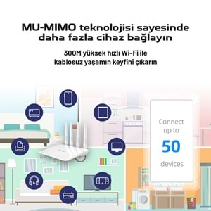 PIX-LINK LV-WR21Q WiFi Repeater / Router / AP 300 Mbps - Beyaz