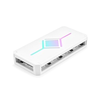 NODAR ND2816W PWM ARGB Fan ve LED Kontrolcü Hub Seti Uzaktan Kumandalı Beyaz