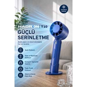 HADRON T10 Şarjlı Standlı Mini El Fanı 320 mAh