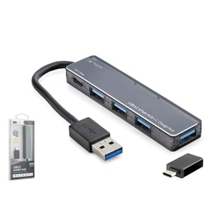 iETOP TU360 USB Type-C 3.1 Gen1 Hub 4 Port 5 Gbps Gri