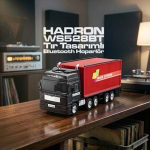 HADRON WS528 Bluetooth Hoparlör FM Radyo 5W USB TF Tır Tasarımlı