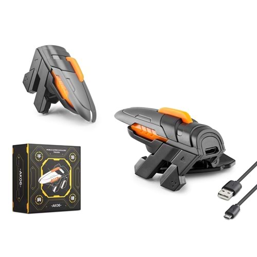 HADRON AK06-1 Mobil Oyun Kontrol Aparatı 2 Metal Butonlu Siyah