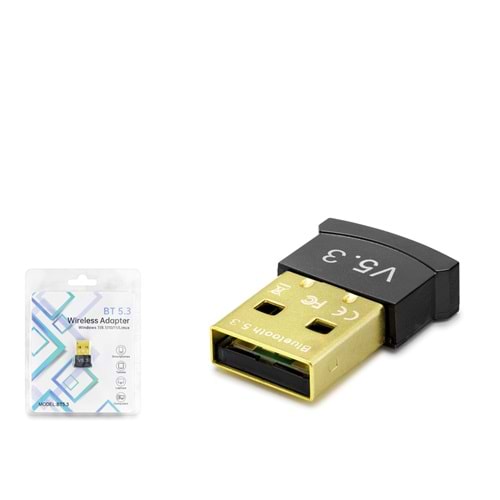 HADRON BT5.3 USB Bluetooth Adaptör 5.3 - Siyah