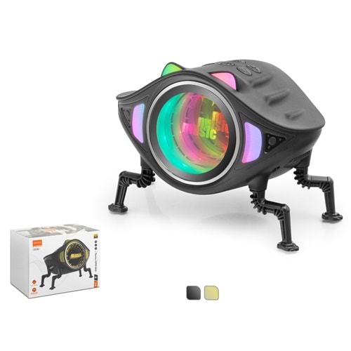 MEGNA CC2A Bluetooth Masaüstü Hoparlör FM Radyo 5W TF RGB Robot Tasarımlı