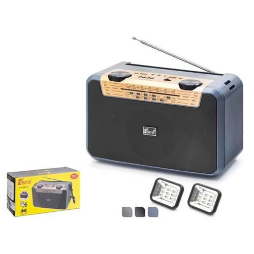 FEPE FP397S Bluetooth FM Radyo USB TF AUX Solar Şarjlı Çift LED Aydınlatmalı Taşınabilir Kamp Hoparlör