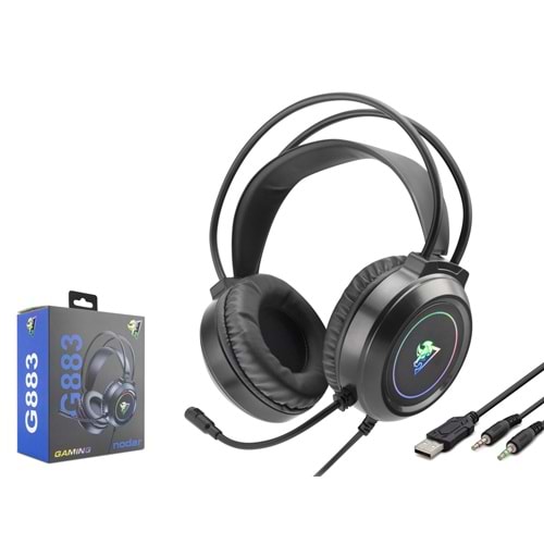 HADRON G883 Gaming Kulaklık USB / 2 x 3.5 mm - Siyah