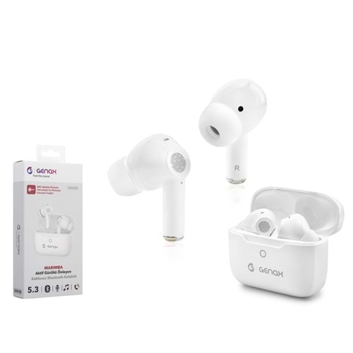 GENAX GNX138 Marimba ENC TWS Bluetooth Kulaklık 5.3 - Beyaz