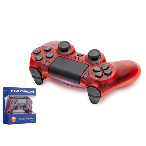 HADRON HD323E GamePad PS4 Uyumlu - Şeffaf Kırmızı