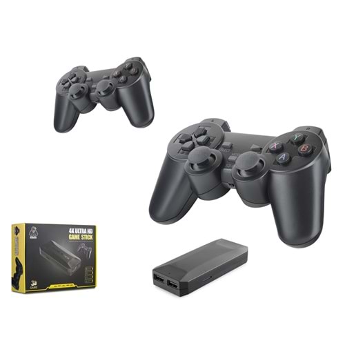 HADRON HD329 Retro Oyun Stick Kablosuz Çift GamePad Seti 4K - Siyah