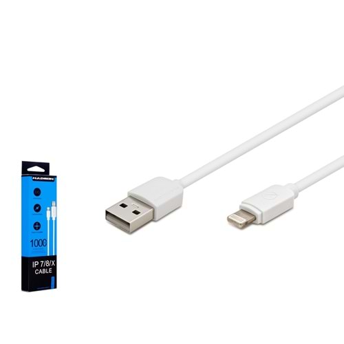 HADRON HD4450 USB Lightning Şarj ve Data Kablosu 1 m - Beyaz