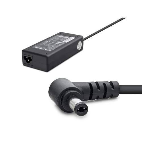 HADRON HD710 19V 3.42A 65W Laptop Adaptörü - 5.5x2.5mm - Asus, Toshiba, Vestel, Casper Uyumlu - Siyah