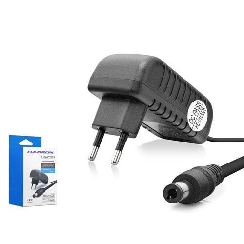 HADRON HD767 12V 1A 12W Modem / Router Adaptörü - 5.5x2.5mm - Siyah
