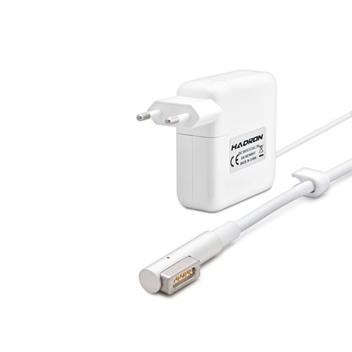 HADRON HD796 16.5V 3.65A 60W Laptop Adaptörü - L Tip - Apple MacBook Uyumlu - Beyaz