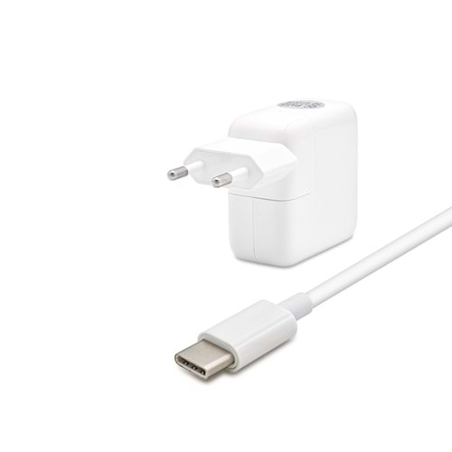 HADRON HD8839 14.5V 2A 30W Laptop Adaptörü - Type-C - Apple, Asus, Dell, HP, Lenovo Uyumlu - Beyaz