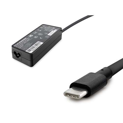 HADRON HD8870 20V 4.5A 90W Laptop Adaptörü - Type-C - Apple, Asus, Dell, HP, Lenovo Uyumlu - Siyah