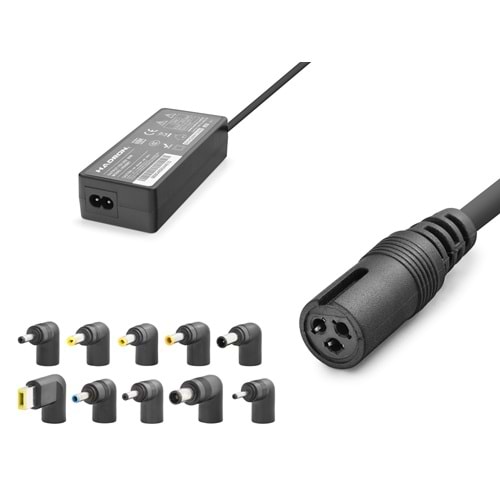 HADRON HD8887 15-24V 90W Universal Laptop Adaptörü - 10 Farklı Uç - Tüm Markalarla Uyumlu - Siyah