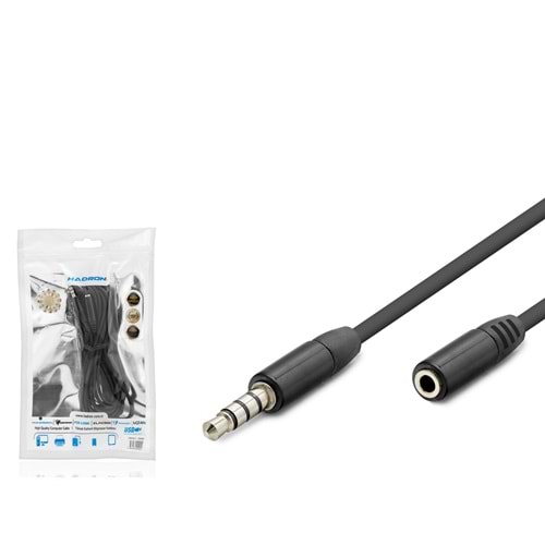 HADRON HDX1011 3.5 mm TRRS AUX Uzatma Kablosu 3 m - Siyah