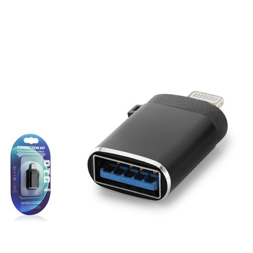 HADRON HDX1056 Lightning to USB 3.0 Çevirici - Siyah