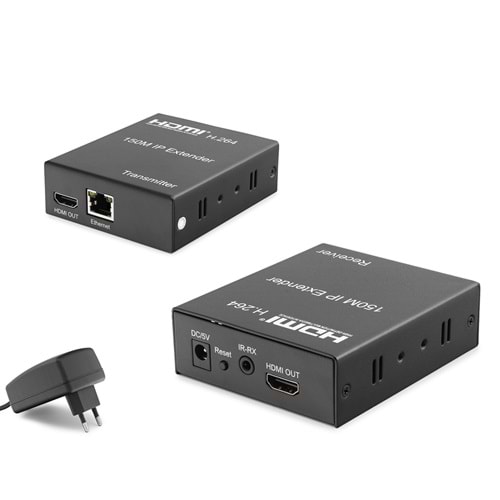HADRON HDX1301 HDMI Extender 1080p 150 m - Siyah