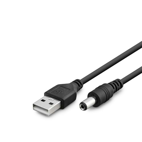 HADRON HDX1323 USB DC Tablet Şarj Kablosu 5.5 x 2.5 mm 1 m - Siyah