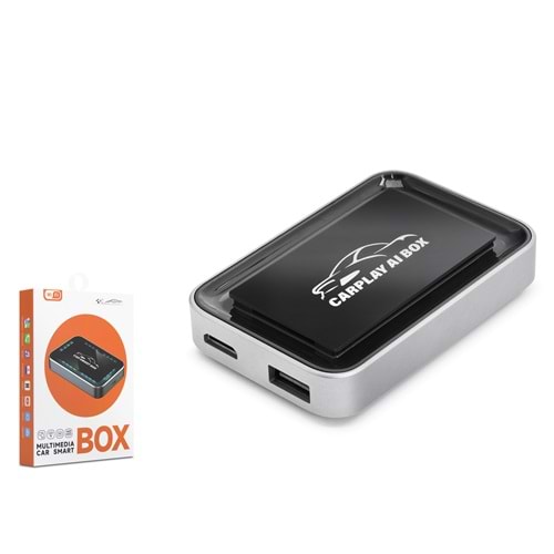 HADRON HDX1398 Kablosuz Smart Box CarPlay ve Android Auto Multimedya Kutusu - Siyah