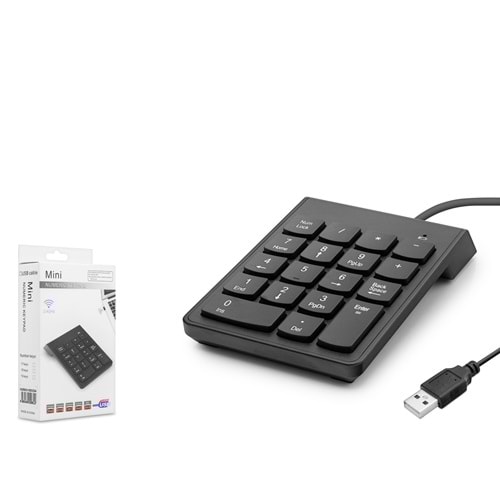 HADRON HDX2503 Kablolu Numerik Klavye - Siyah
