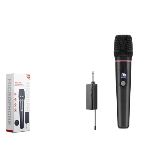 HADRON HDX2790 Profesyonel Kablosuz UHF Mikrofon 6.35 mm - Siyah