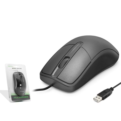 HADRON HDX3261 USB Kablolu Optik Mouse - Siyah