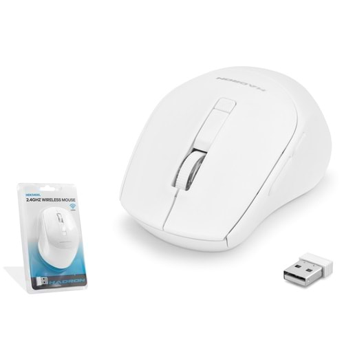 HADRON HDX3408L Kablosuz Mouse 600/1600 DPI - Beyaz