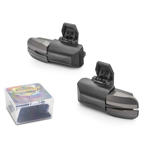 HADRON HDX3586 Altı Parmak Metal Mobil Oyun Kontrol Butonu L1 R1 L2 R2 - Siyah