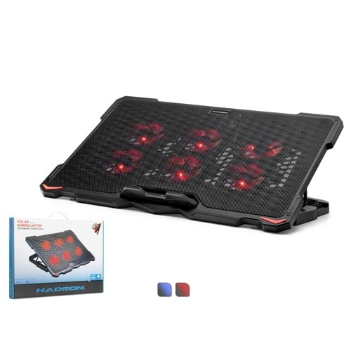 HADRON HDX4255 Laptop Soğutucu 6 Fan LED - Siyah