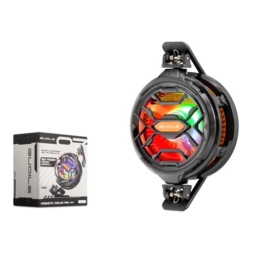 HADRON HDX4382 Telefon Soğutucu Fan Manyetik Klipsli RGB - Siyah