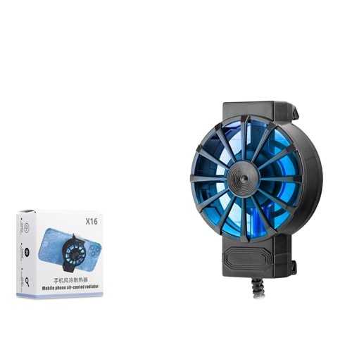 HADRON HDX4603 Telefon Soğutucu Fan Klipsli LED - Siyah