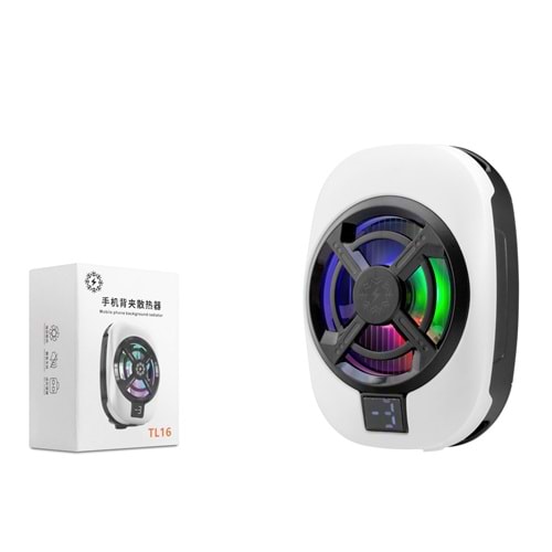 HADRON HDX4612 Telefon Soğutucu Fan Isı Göstergeli LED - Beyaz