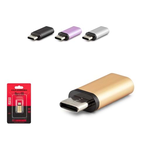 HADRON HDX5053 Type-C to Lightning Dişi Çevirici - Çok Renkli