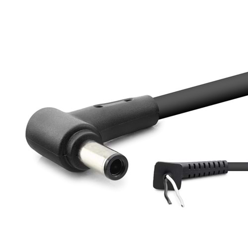 HADRON HDX5575 Laptop DC Jack Kablosu 6.0x3.7 mm L Tip 1.2 m - Siyah