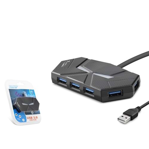HADRON HDX7038 USB 3.0 Hub 7 Port 1.2 m - Siyah
