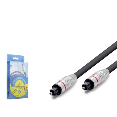 HADRON HDX7758 Toslink Fiber Optik Kablo 1.5 m - Siyah