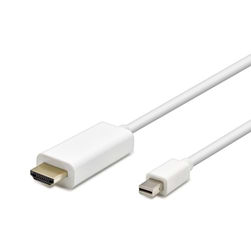 HADRON HDX7759 Mini DisplayPort to HDMI Görüntü Kablosu 1.8 m - Beyaz