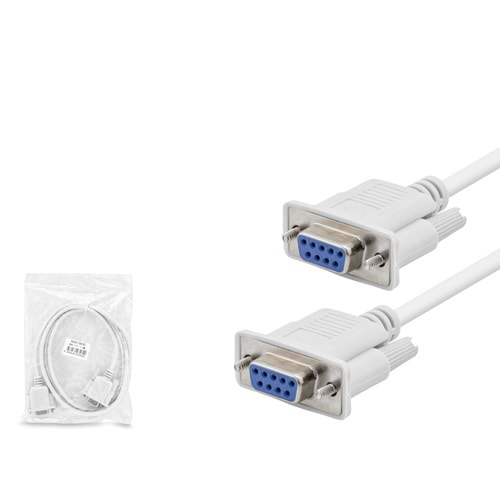HADRON HDX7800 RS232 Seri Port Uzatma Kablosu 1.5 m - Beyaz