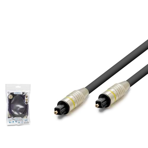 HADRON HDX7804 Toslink Fiber Optik Kablo 1.5 m - Siyah