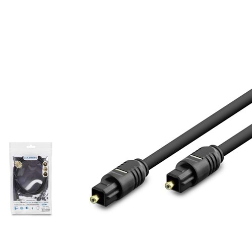 HADRON HDX7805 Toslink Fiber Optik Kablo 1.5 m - Siyah
