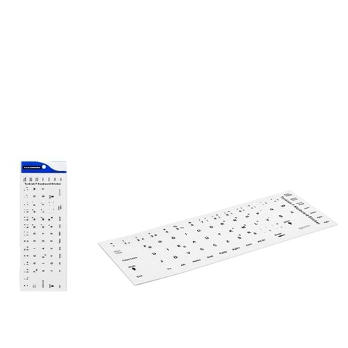 HADRON HDX8254B Klavye Sticker Tuş Takımı Türkçe F - Beyaz