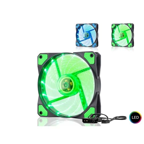HADRON HN2540 Kasa Fanı LED 120 mm Siyah